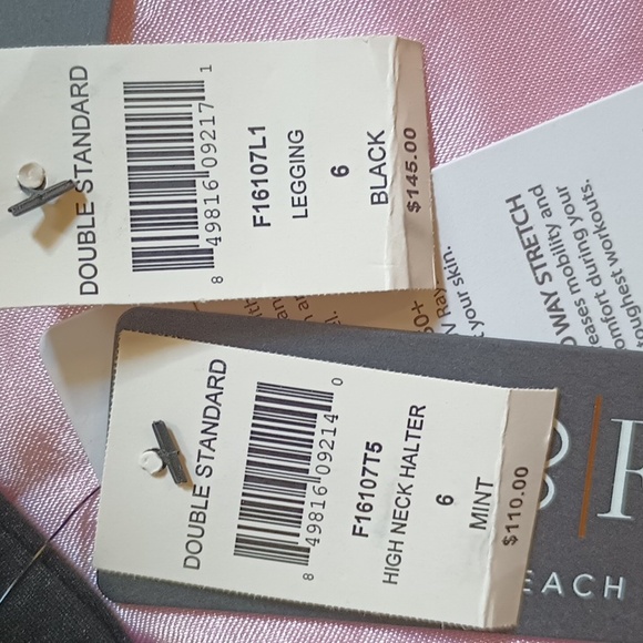 Beach Bunny NWT B Fit Double Standard Sz 6 MD Legging Halter Set - Picture 8 of 10